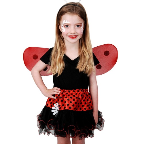 Ladybug Skirt Wings Child Size