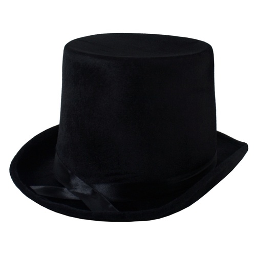 Lincoln Top Hat Velvet Black