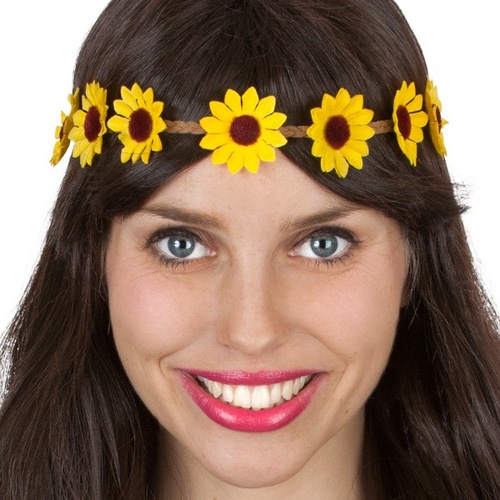 Daisy Chain Headband Yellow