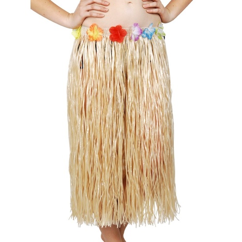 Hawaiian Skirt Natural Long