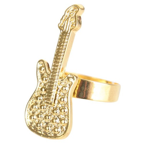 Gold Guitar Ring