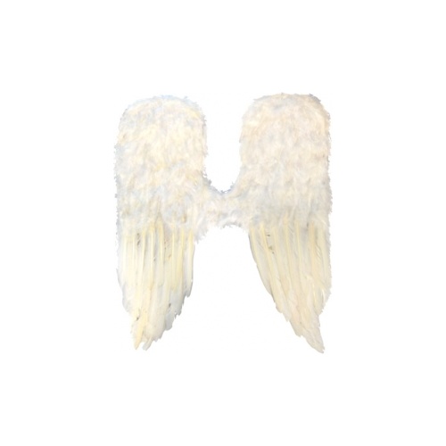 Large Angel Wings White Feather