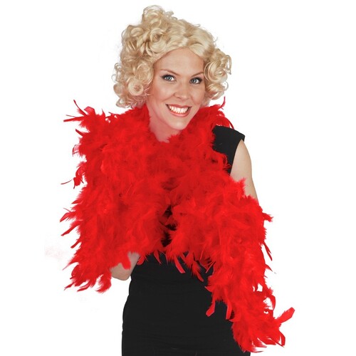 Feather Boa 183cm Red