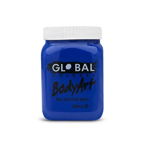 Bodyart Non-Toxic Body & Face Paint 200ml Ultra Blue