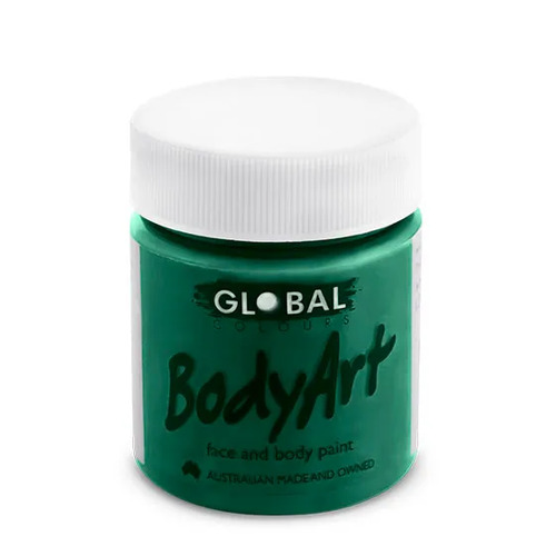 GLOBAL BODYART Face and Body Paint 45ml Tub DEEP GREEN