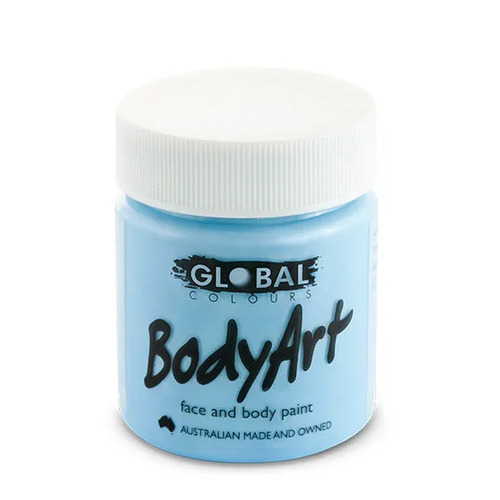 GLOBAL BODYART Face and Body Paint 45ml Tub LIGHT BLUE