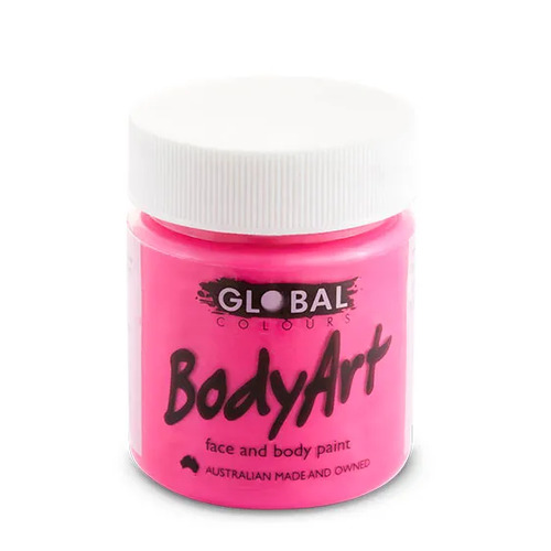 GLOBAL BODYART Face and Body Paint 45ml Tub NEON PINK