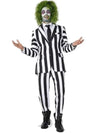 Beetlejuice black and white stripe deluxe suit