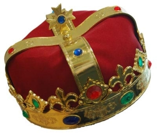 Royal Crown Red with Gold Trim Party Hat