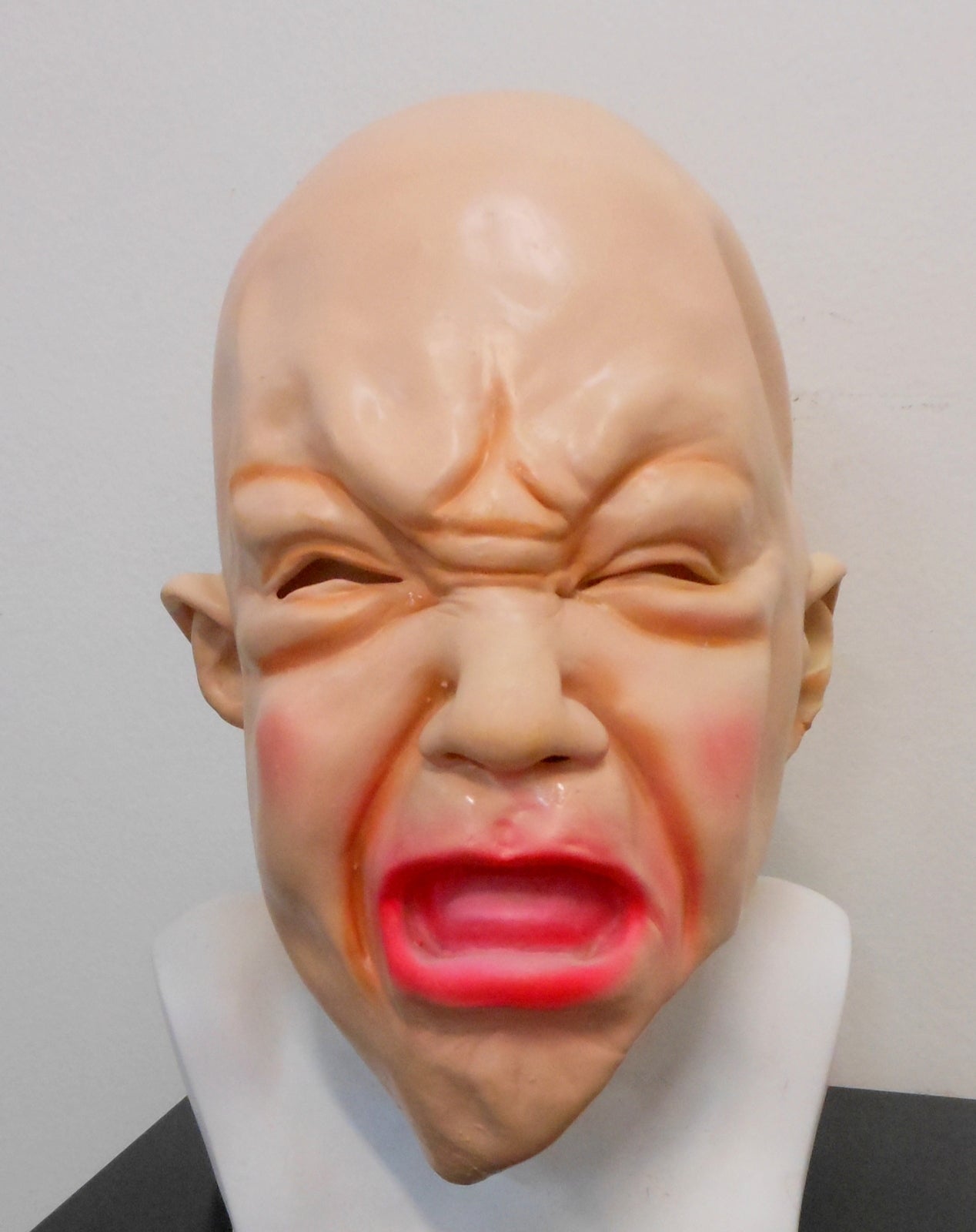 Baby Face Crybaby Bald Head Latex Mask