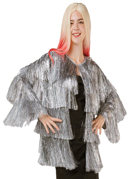 Tinsel Festival Jacket Silver