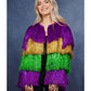 Deluxe Multicolour purple tinsel jacket