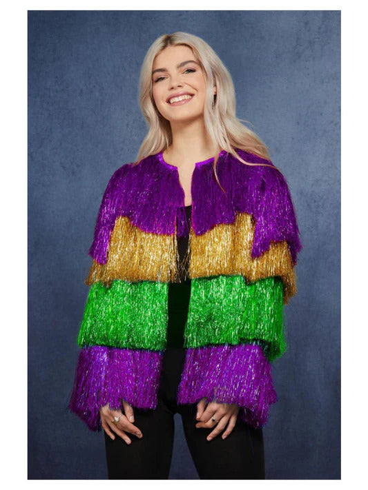 Deluxe Multicolour purple tinsel jacket