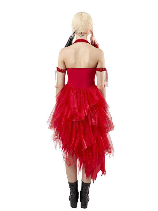 HARLEY QUINN RED DRESS COSTUME, ADULT