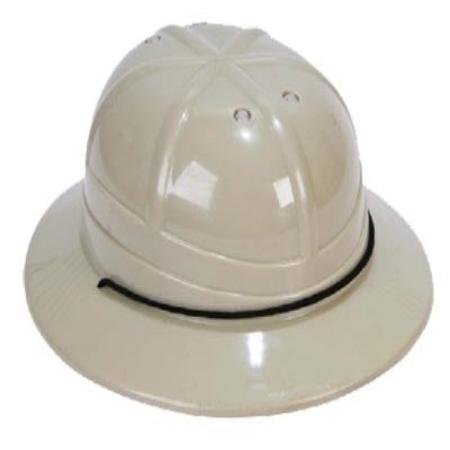 Safari Helmet w/Chin String Plastic