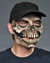 Skeleton premium latex mask with hat and movable mouth