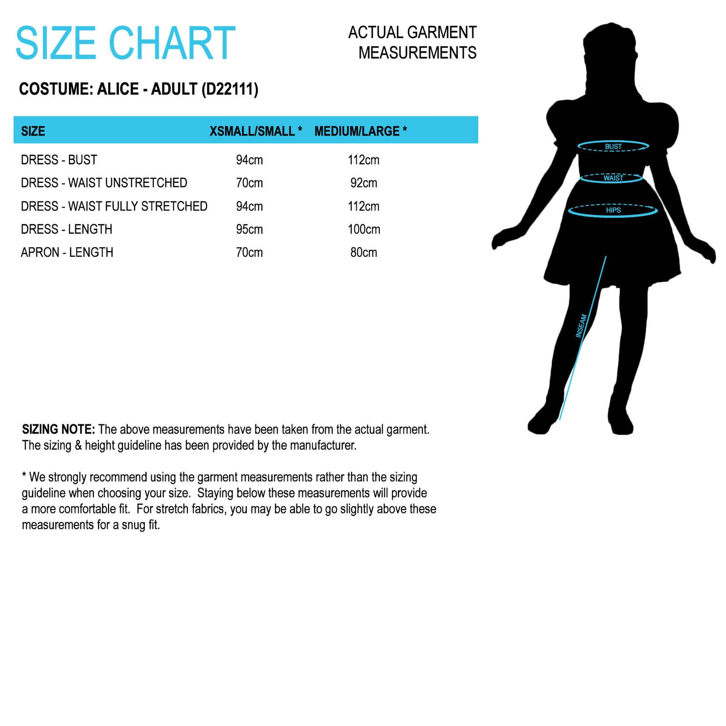 Alice In wonderland Costume Adult