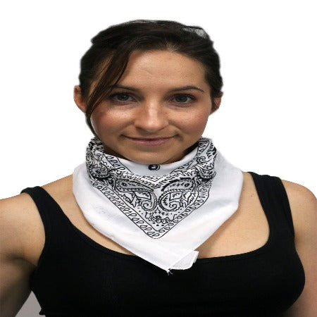 Cowboy Bandanna - WHITE