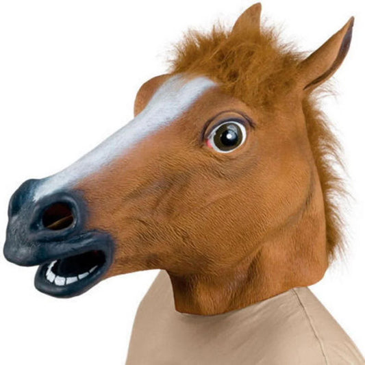 Latex horse mask